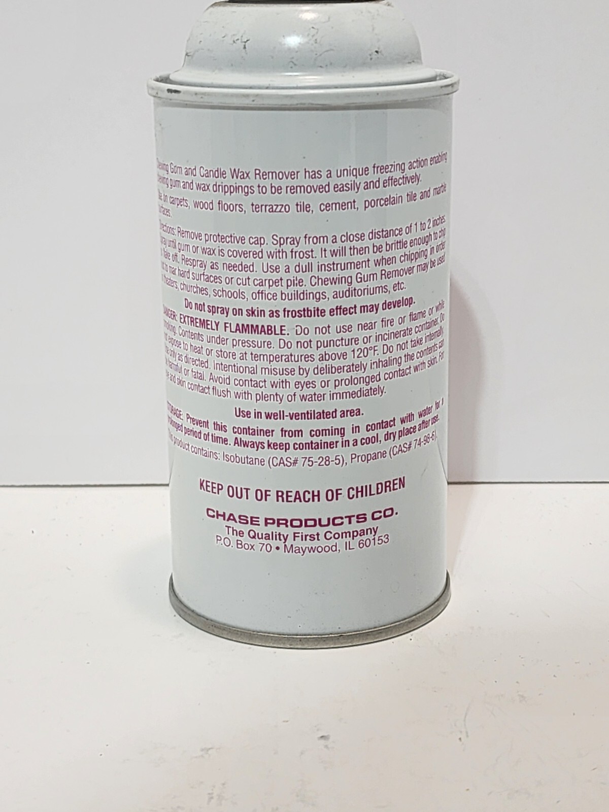Chase SprayPak Chewing Gum & Candle Wax Remover 5.5oz Spray Can