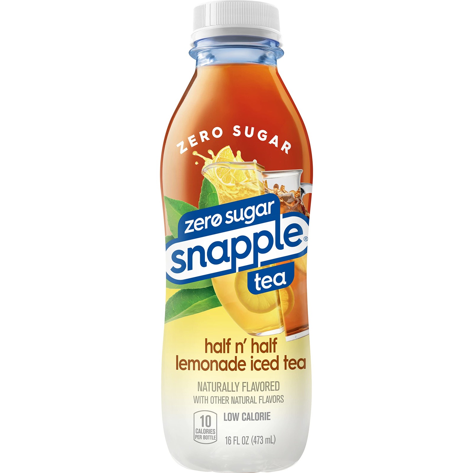 Snapple Zero Sugar Half ‘n Tea, 16 fl oz recycled 16 Fl Oz (Pack of 12)