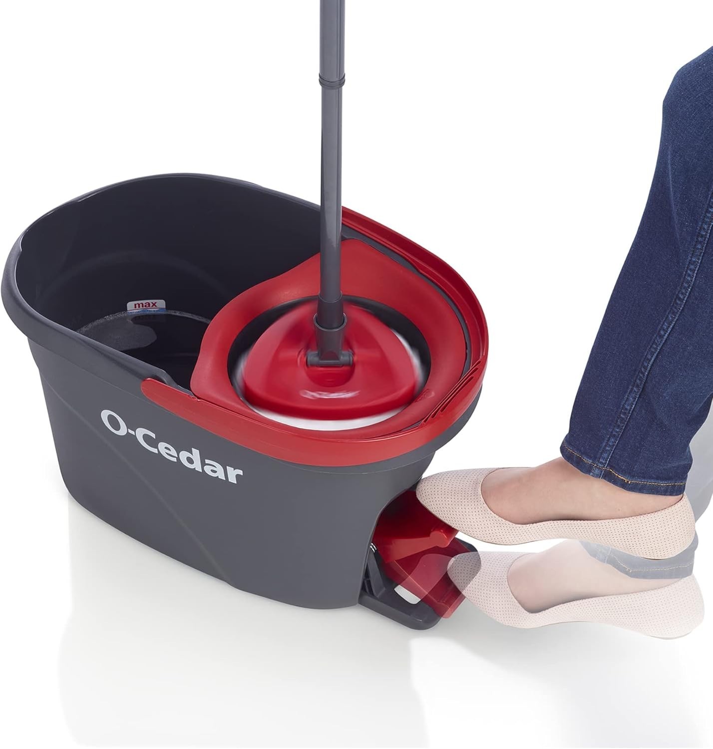 EasyWring Microfiber Spin Mop & Bucket Floor Cleaning System + 2 Extra Refill…
