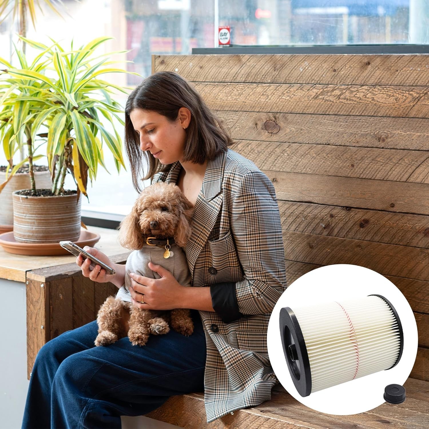 17816 Replacement Filter for Craftsman 17816, 9-17816 Wet/Dry Vacuum Cleaner Com