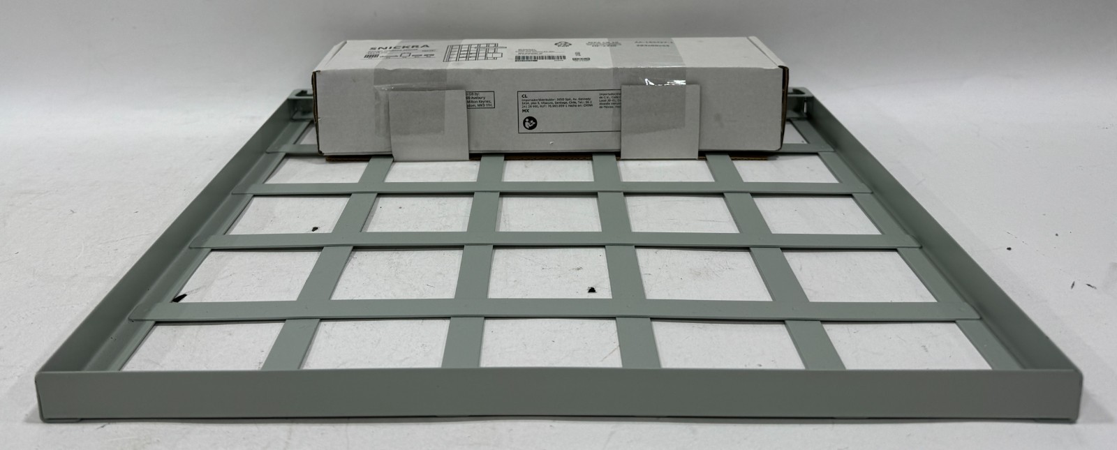 IKEA SNICKRA Wall Storage Board Set Steel-8-Piece Gray-Green 15 x 15″ 405.182.46