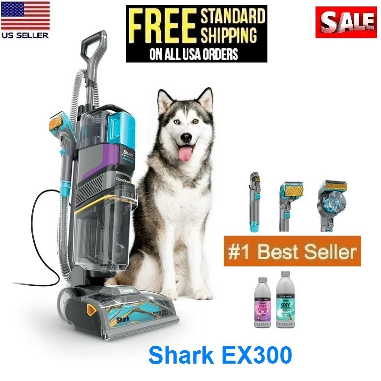 Shark EX300 CarpetXpert HairPro w/StainStriker Stain Eliminator upright vacuum