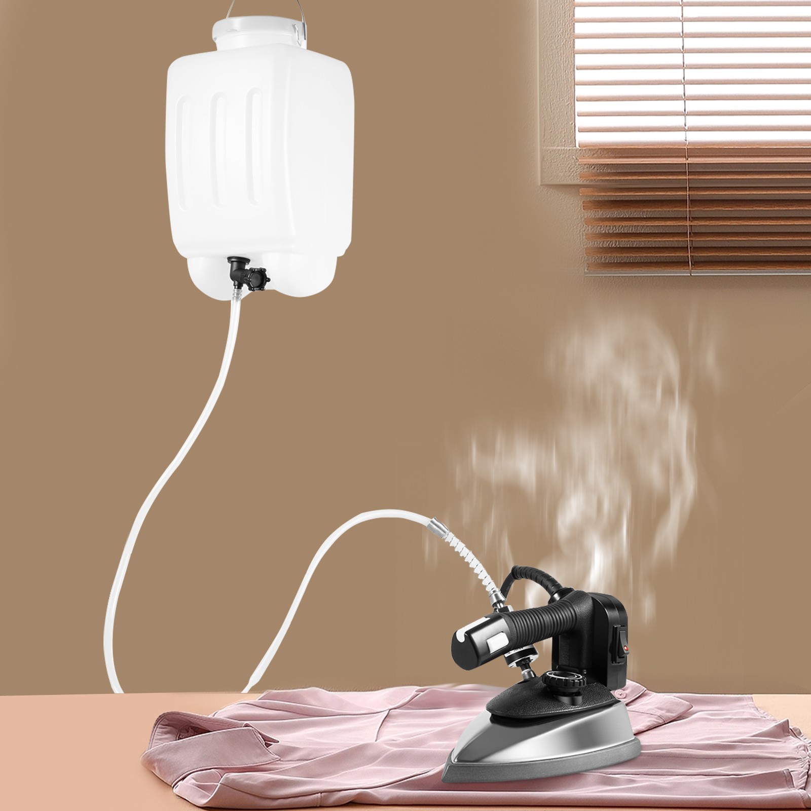 Gravity Feed Steam Iron Powerful Super Hot 1000W Steam Iron with 3L tank US .