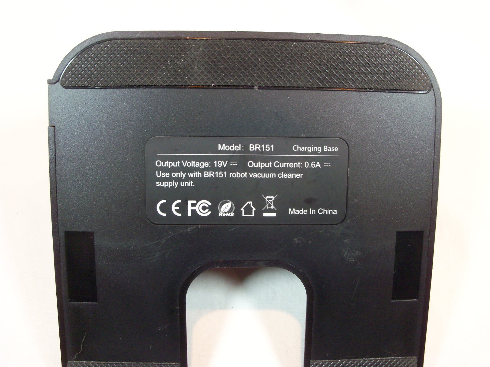 BR151 Robot Vacuum Charging Dock/Base with Power Adapter, Black