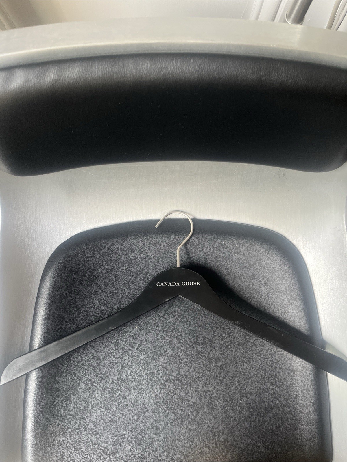Canadian Goose Authentic Coat Plastic 18” Branded Black Hanger
