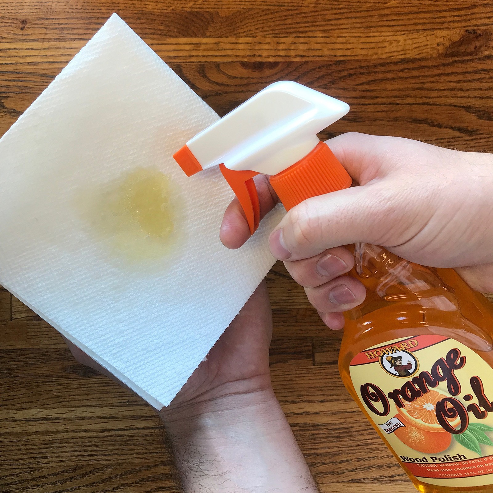 Orange Oil Wood Polish Revitalize Condition Furniture Safe Finished 8 Fl oz