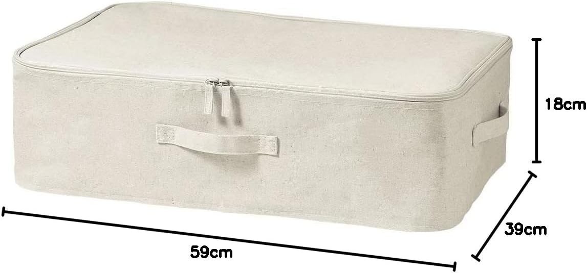 Fabric Softbox, Polyester Linen, RectangleBox w/Lid, 59 x 39 x 18cm, Brand “New”