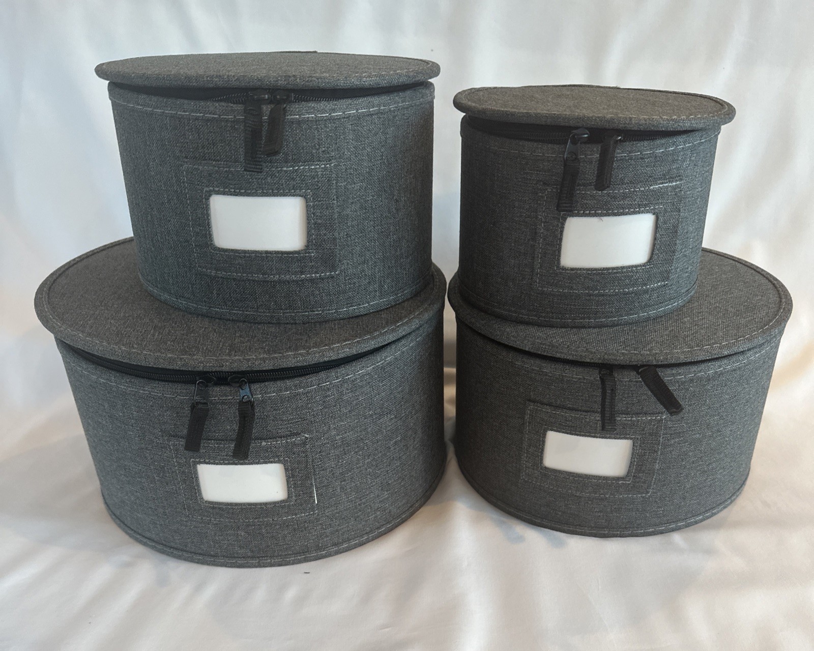 China Storage Containers Hard Shell Box for Moving Dishes, Plates Case Gray New