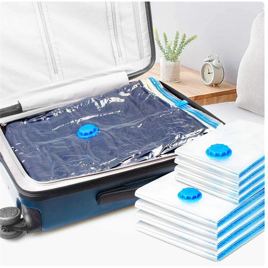 10 x Jumbo Vacuum Storage Bags Travel Space Saver Garment Seal Clothes Organizer