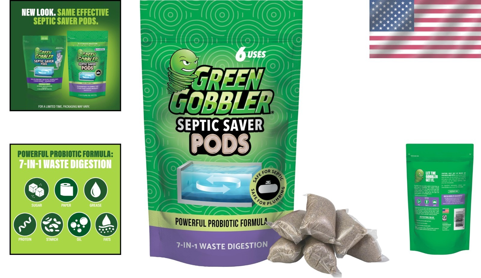 Effective Septic Saver Pods – 6 Unscented Supply for Healthy Tanks