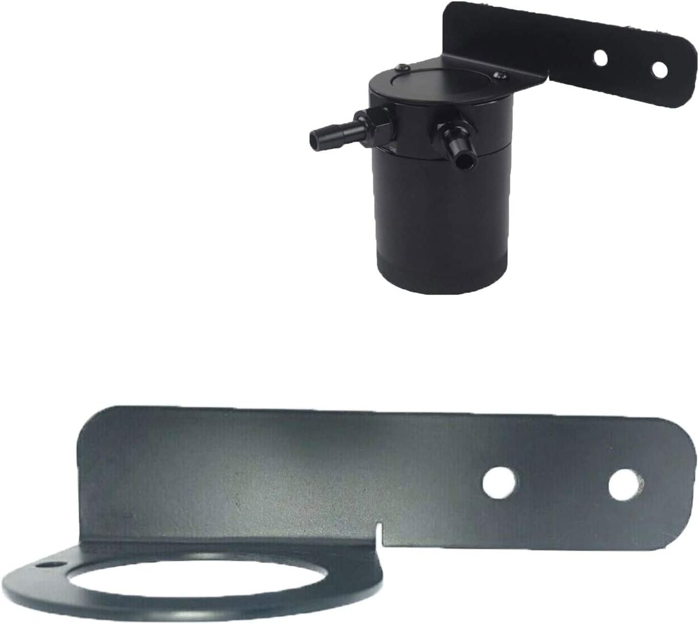 Oil Catch Can Mounting Bracket, Black, 1.1″W x 5″L x 3″H, Anodized, For 2 & 3 Po