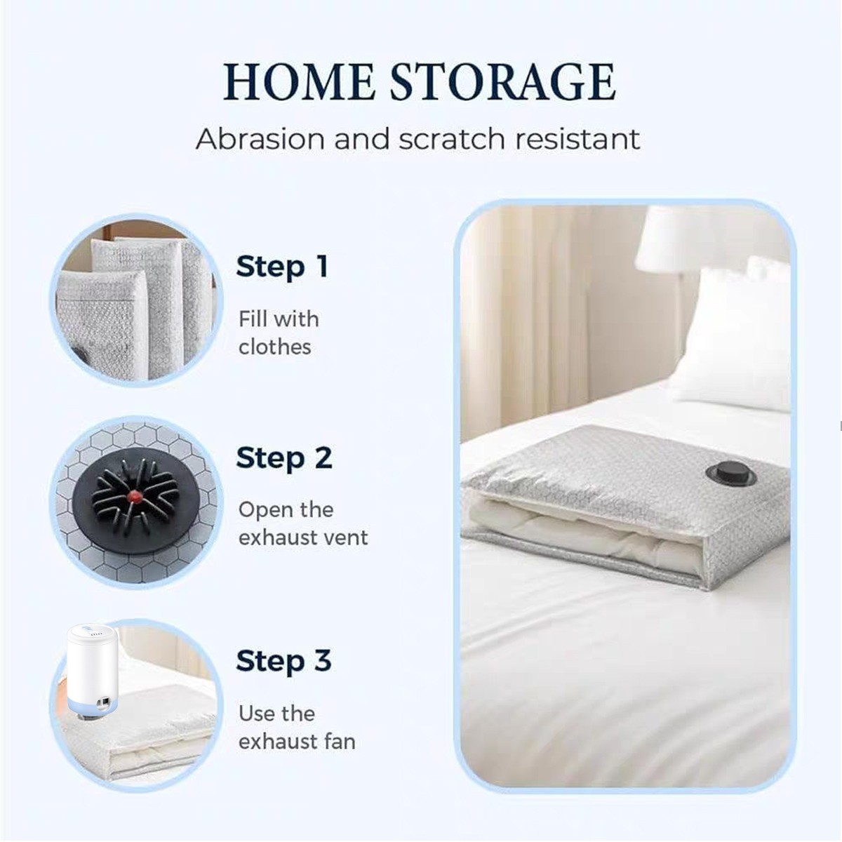Vacuum Bags for Travel 15 Pack Compression Packing Bags for Luggage and Suitcase