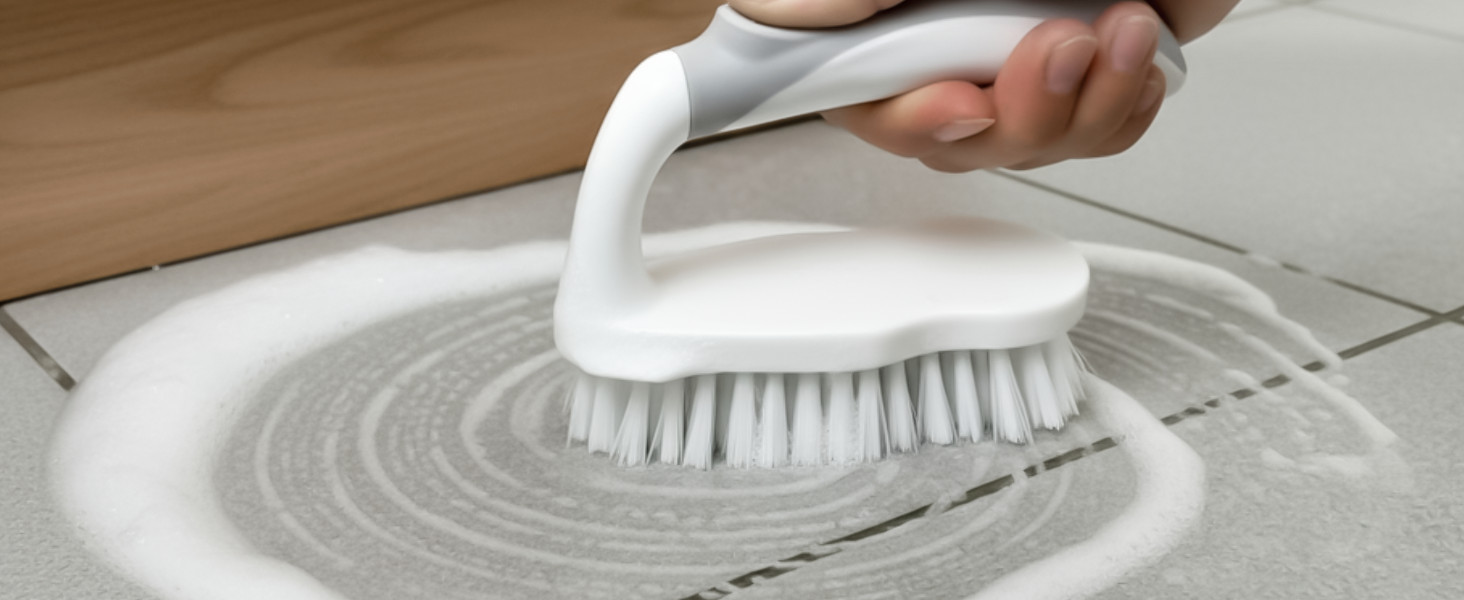 Scrub Brush – 6 Pack, Scrub Brushes for Cleaning, Heavy-Duty Scrub Brush, Stiff