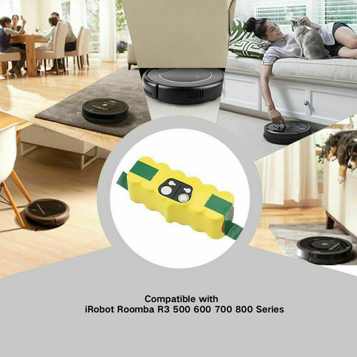 For iRobot Roomba Replace 14.4 Volt Battery Ni-MH R3 500 600 700 800 900 Series