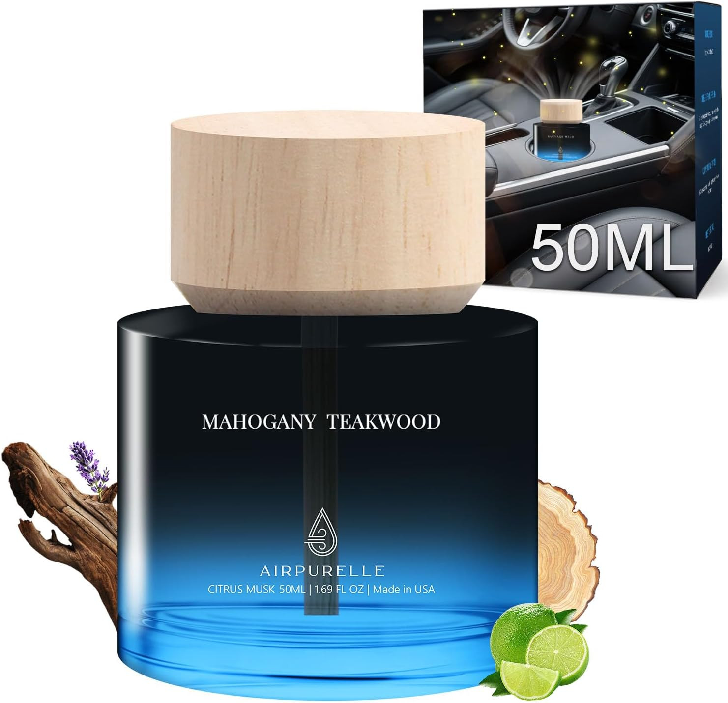 Car Air Freshener 50ML (1.7 FL OZ) Car Air Fresheners Perfume – Mahogany Teakwoo
