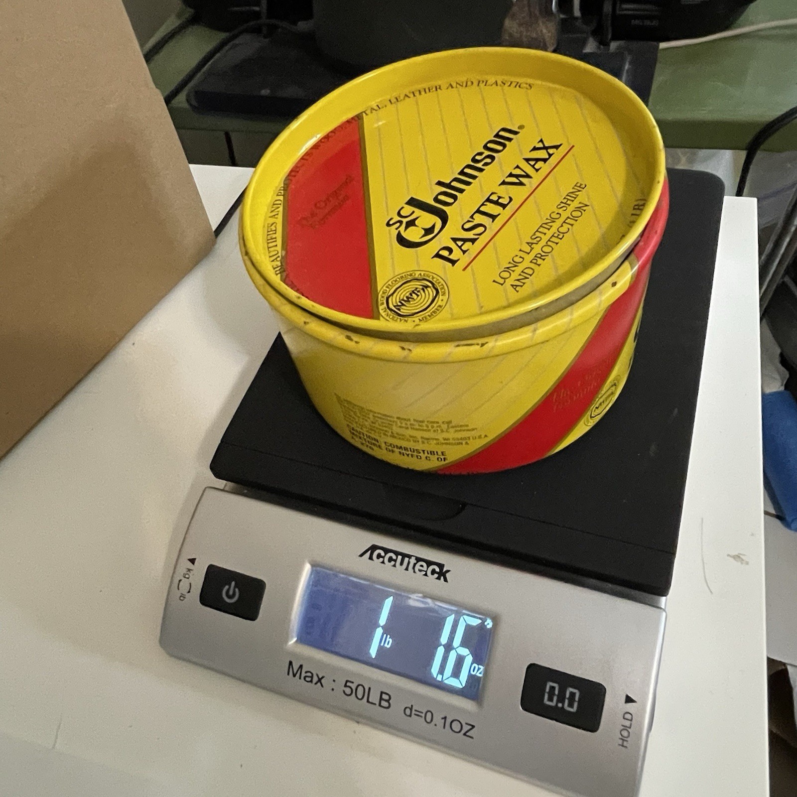 SC Johnson Paste Wax The Original Formula 16 oz (over 1lb) Discontinued