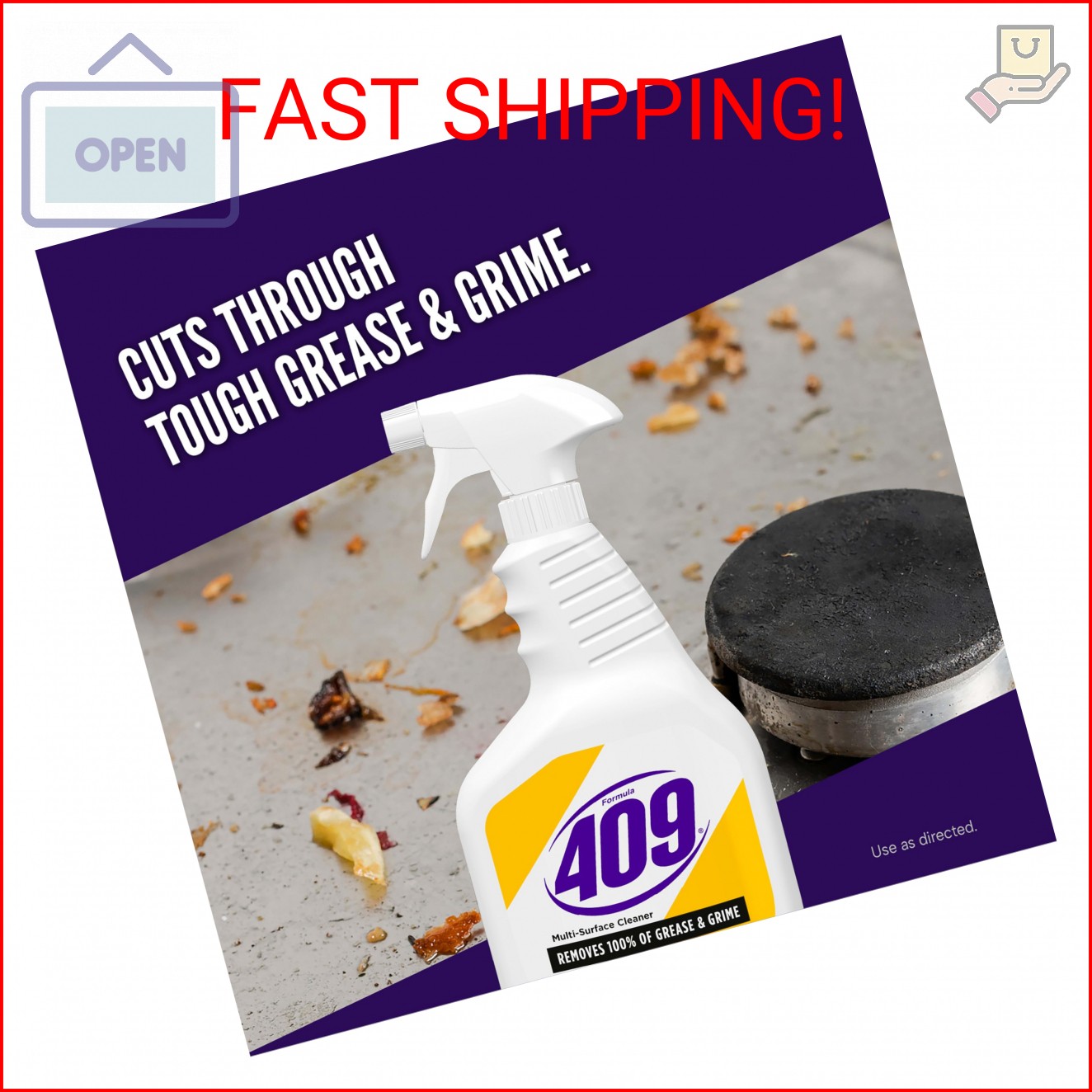Formula 409 Multi-Surface Cleaner, Spray Bottle, Lemon Fresh, 32 Fluid Ounces, P