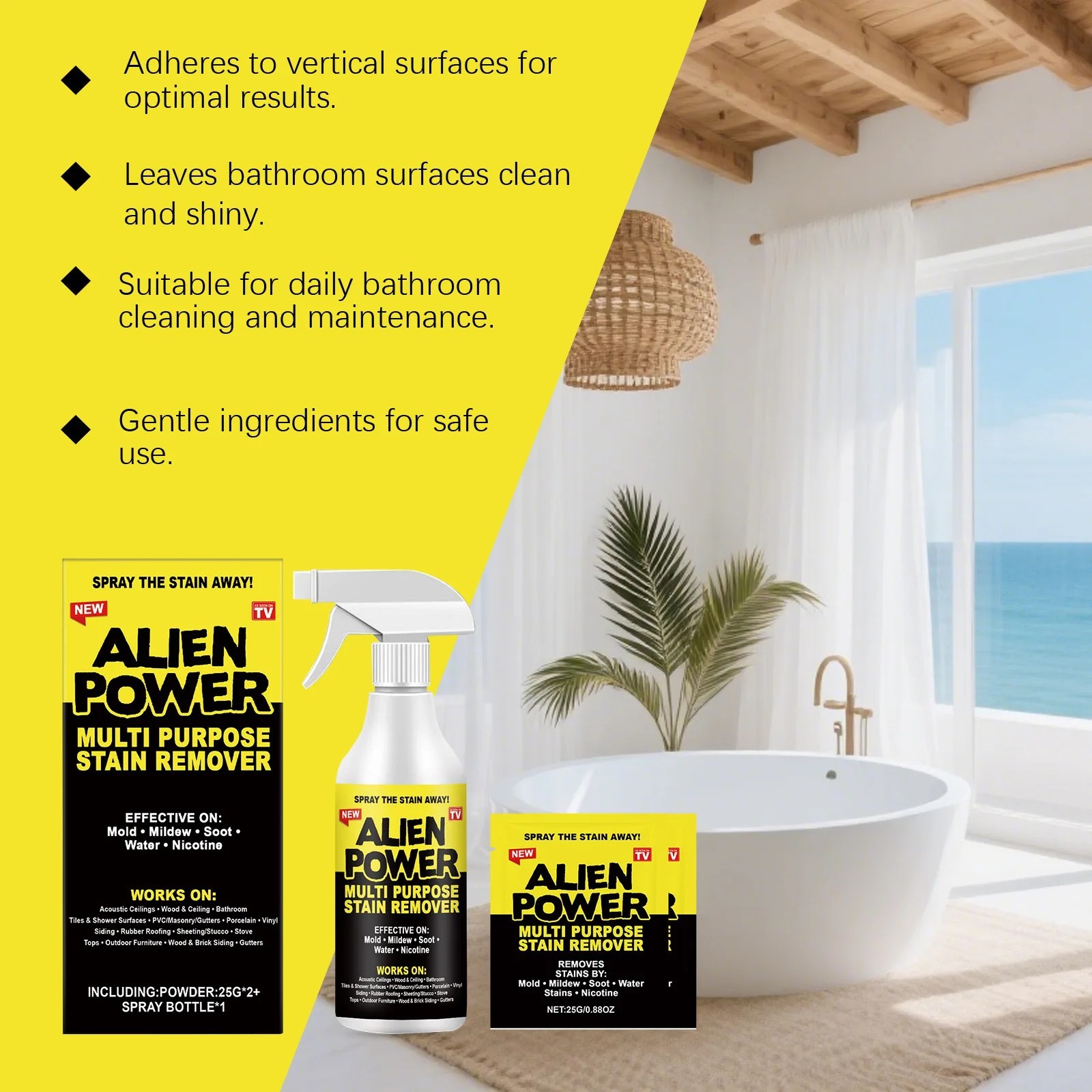 2 Pack Alien Power 24 oz. Super Concentrated Stain Remover & All-Purpose Cleaner