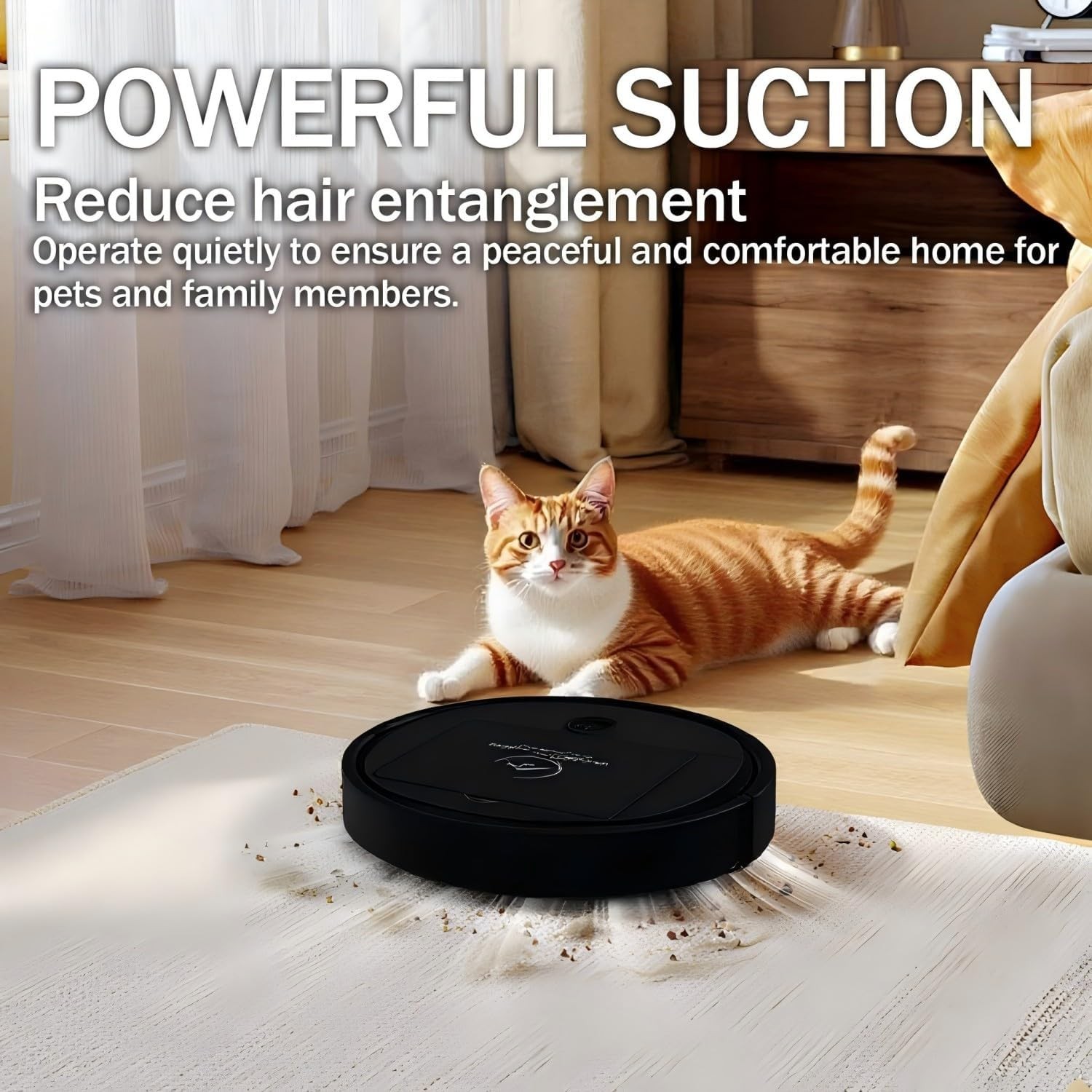Robot Vacuum Cleaner And Mop Slim Quiet – Ultra Thin Low Profile Pet Hair Suctio