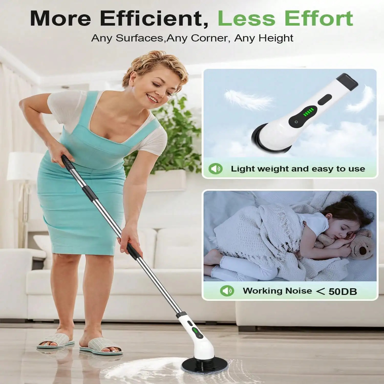 9-in-1 Electric Cleaning Brush Electric Spin Cleaning Scrubber Cleaning Tools