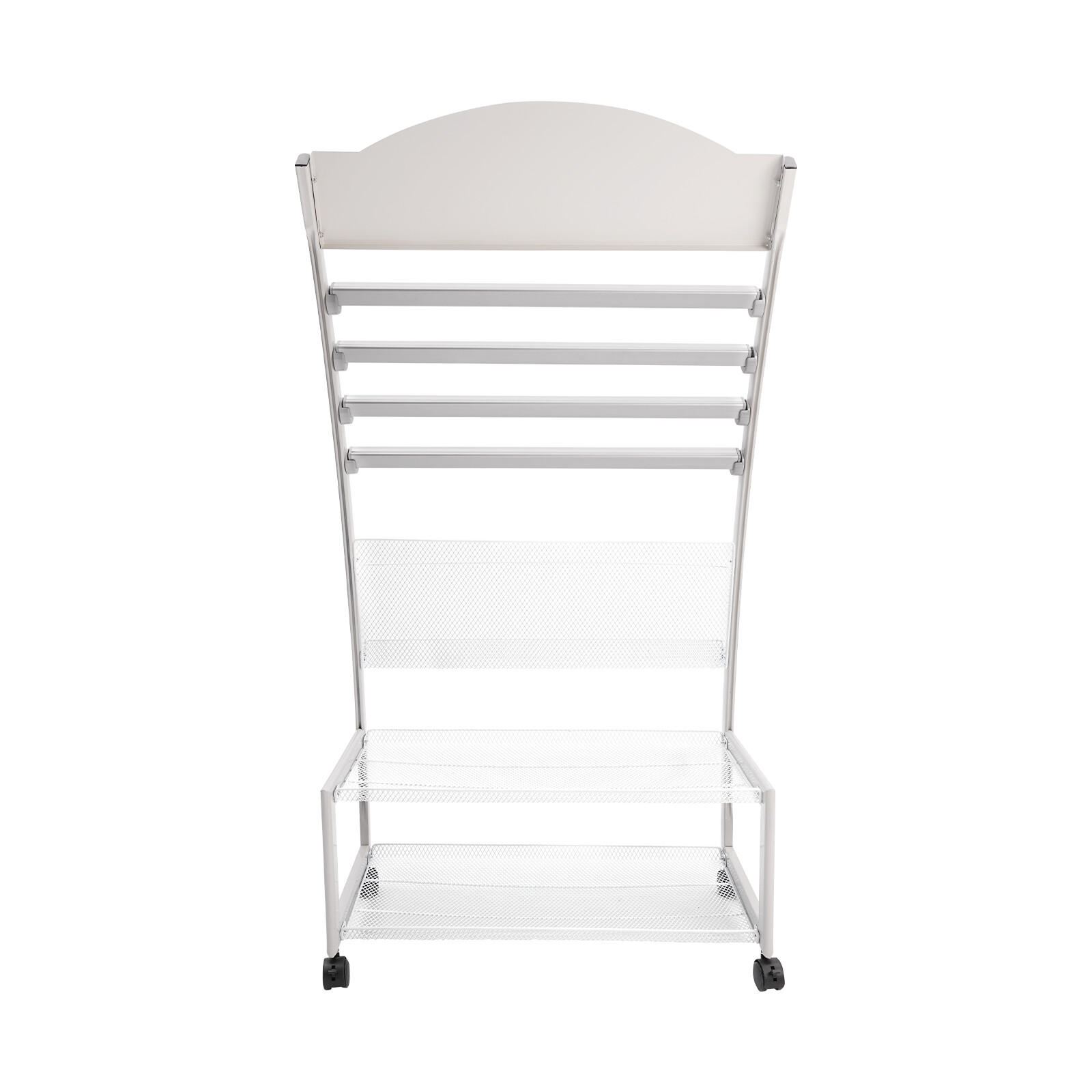 Round Head Aluminum Magazine Display Stand Magazine Rack Brochure Display Stand