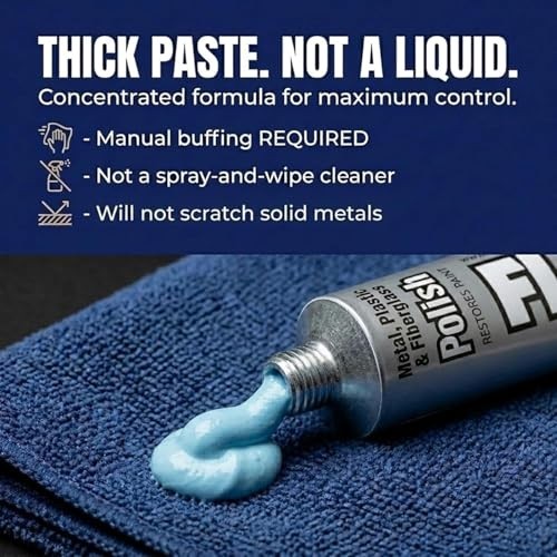 Flitz Metal Polish Paste 1.76oz for Chrome Stainless Steel Aluminum 10 Pack