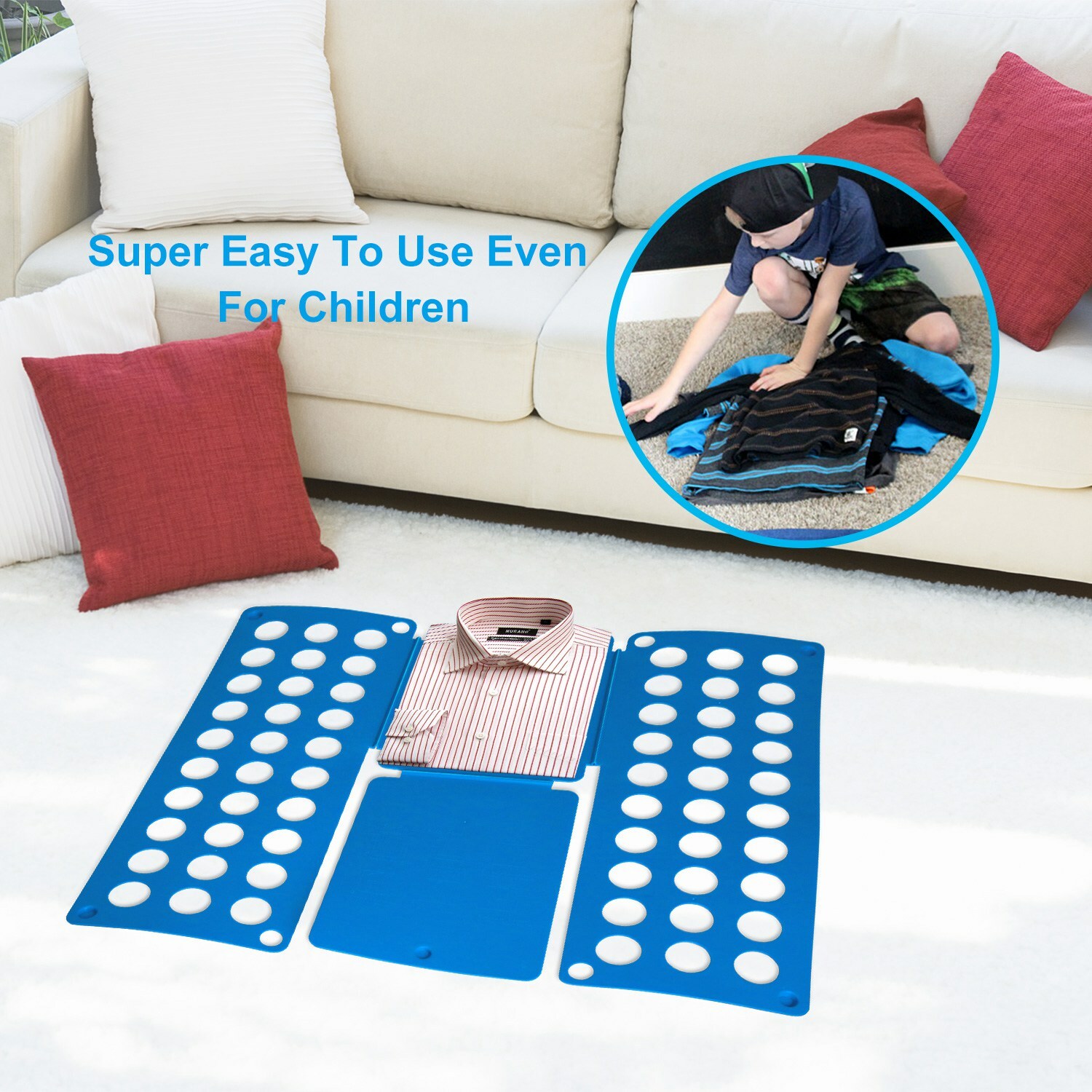 Adjustable T-Shirt Clothes Fast Folder Folding Board Laundry Organizer For Adult