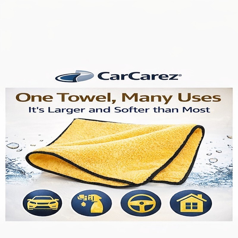 CarCarez 180PCS Microfiber Towels 16×16 380GSM Bulk Detailing Cloth Car Wash