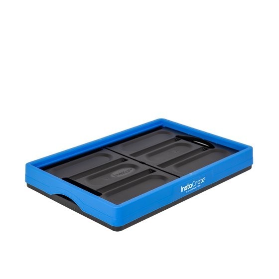 2PAC Greenmade Instacrate 12Gallon Collapsible Plastic Storage Bin with Handles