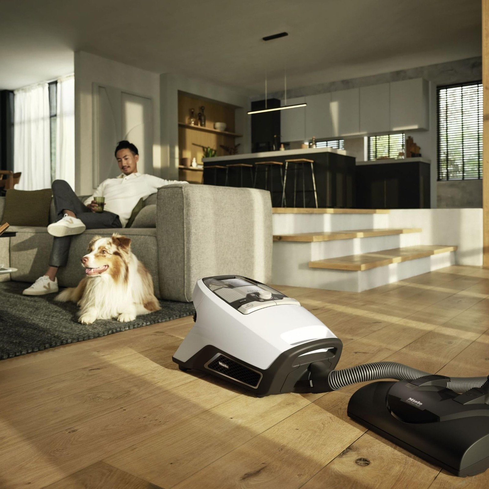 Miele Blizzard CX1 Cat & Dog Bagless Canister Vacuum, Lotus White – Pet Hair,…