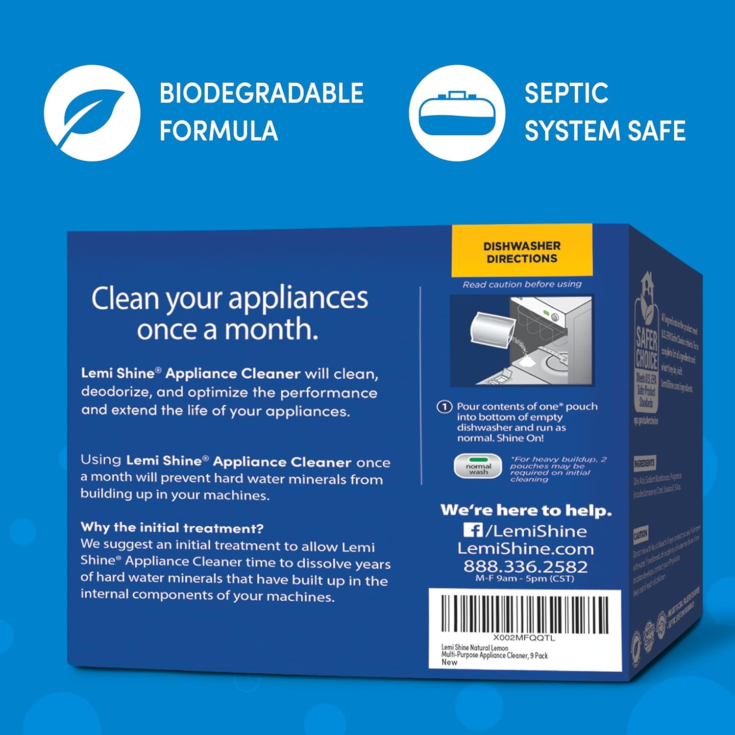 Appliance Cleaner & Deodorizer – Dishwasher, Washing Machine, and Garbage Dispos