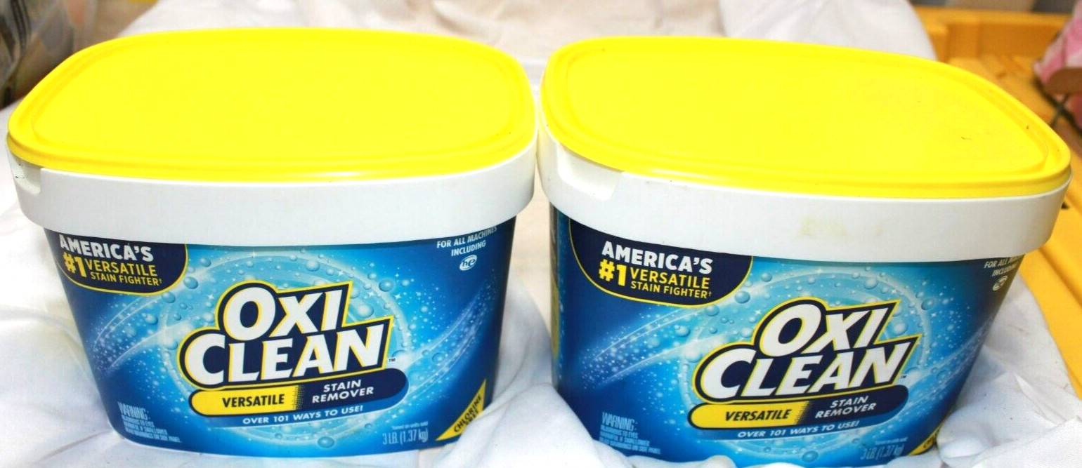 New Oxi Clean Versatile Stain Remover Powder, 6 Lb – 2x 3lb container Lot