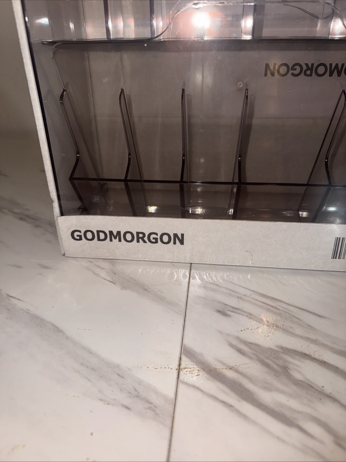 IKEA GODMORGON Storage Box with Compartments 32x28x10 Cm – 12 1/2x11x4”