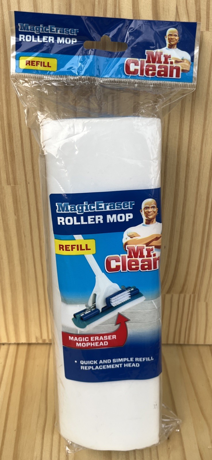 Mr. Clean Magic Eraser Roller Mop Refill Mophead Safe On Vinyl Tile Marble Stone
