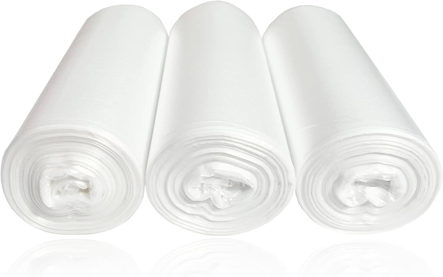 6 Gallon Trash Bags, Small Garbage Bags, Fits 5-6 Gallon Bins, Clear Wastebasket