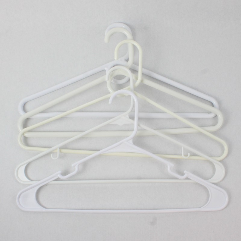 Lot of 14 Plastic Clothes Hangers Assorted Colors