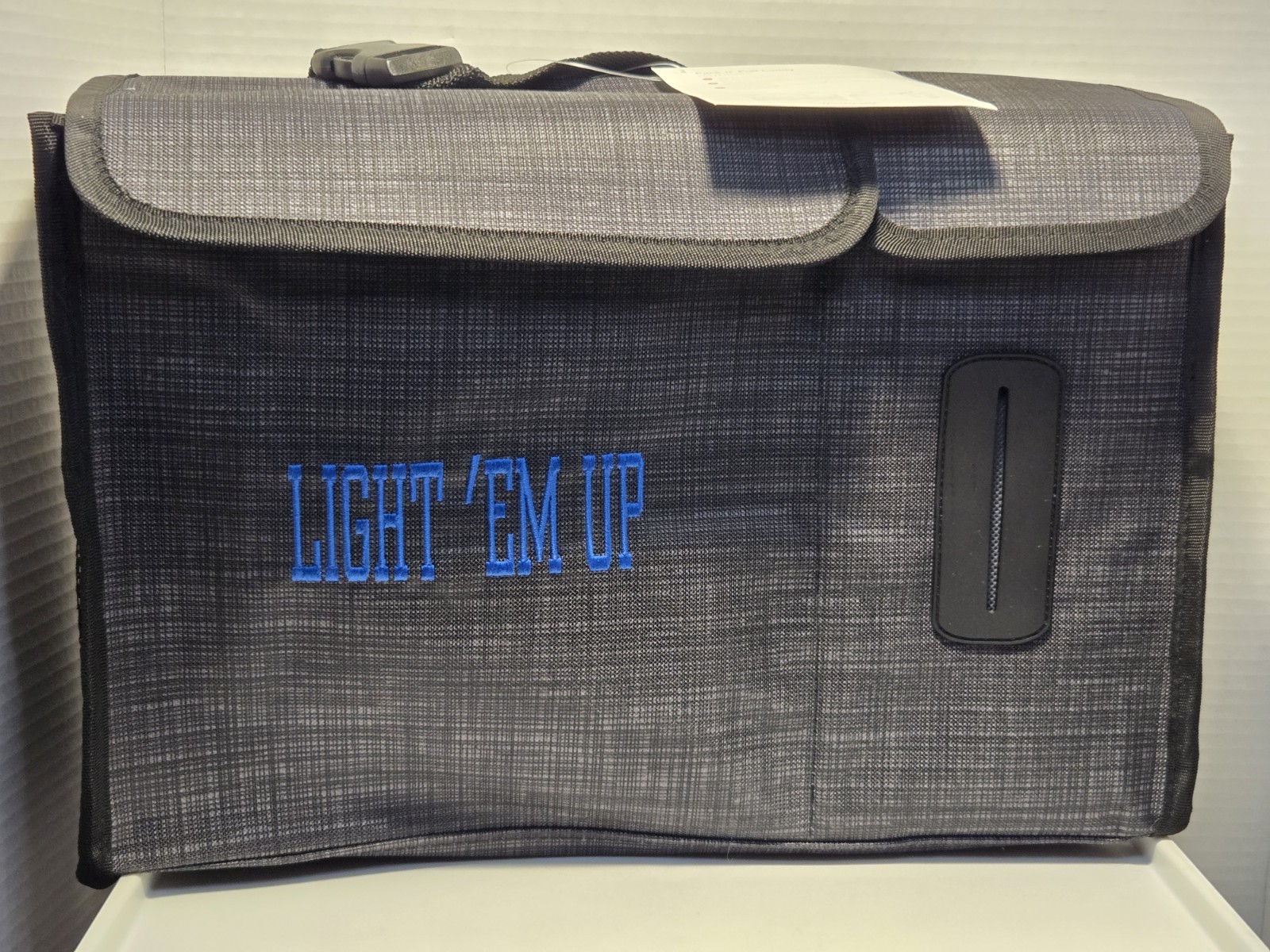 Thirty One Pack N Pull Caddy – Black Cross Pop – 758D – “Light Em Up” Embroidery