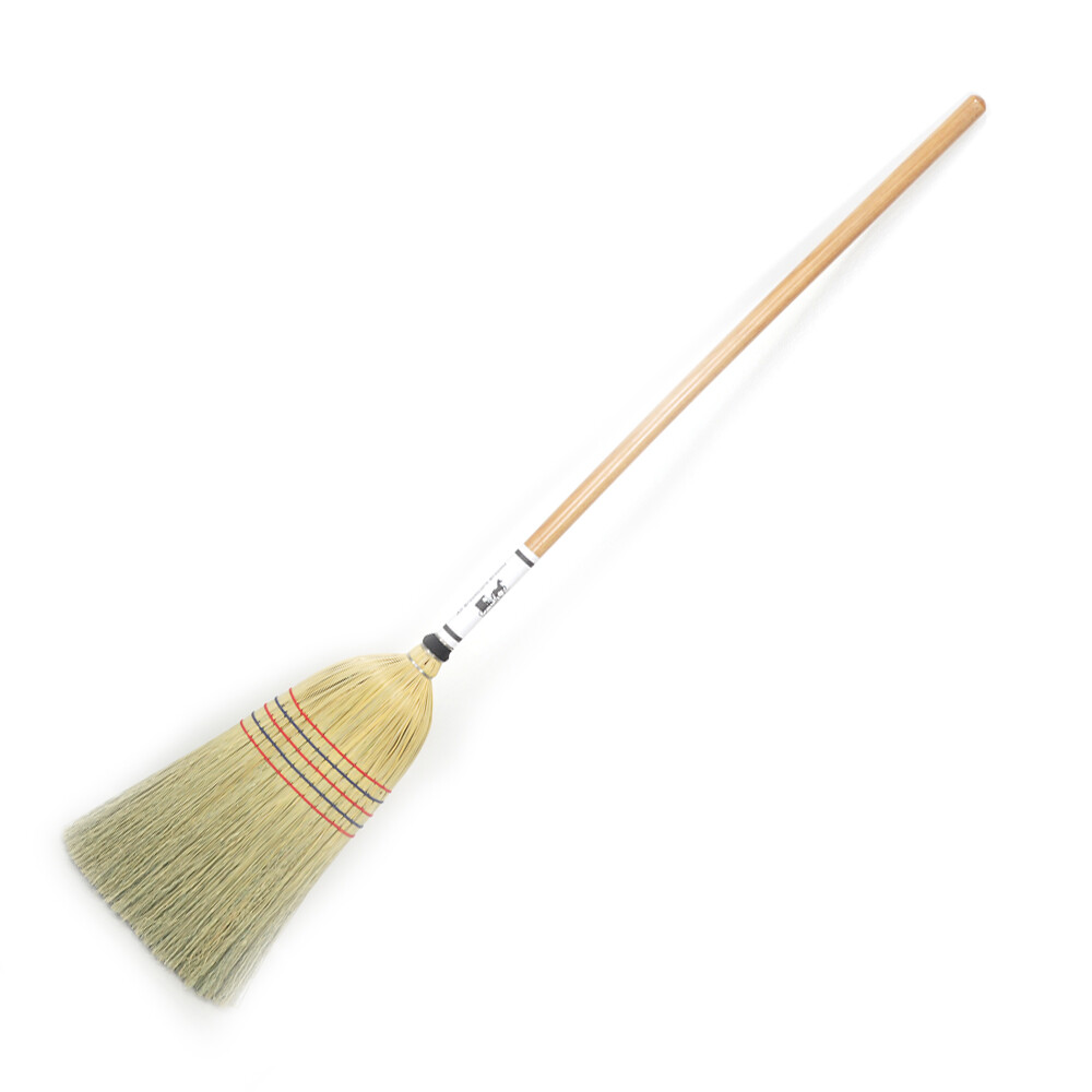 Lehman’s Amish-Made Barn Broom – Large Authentic Corn Straw, Wood Handle, 57 in