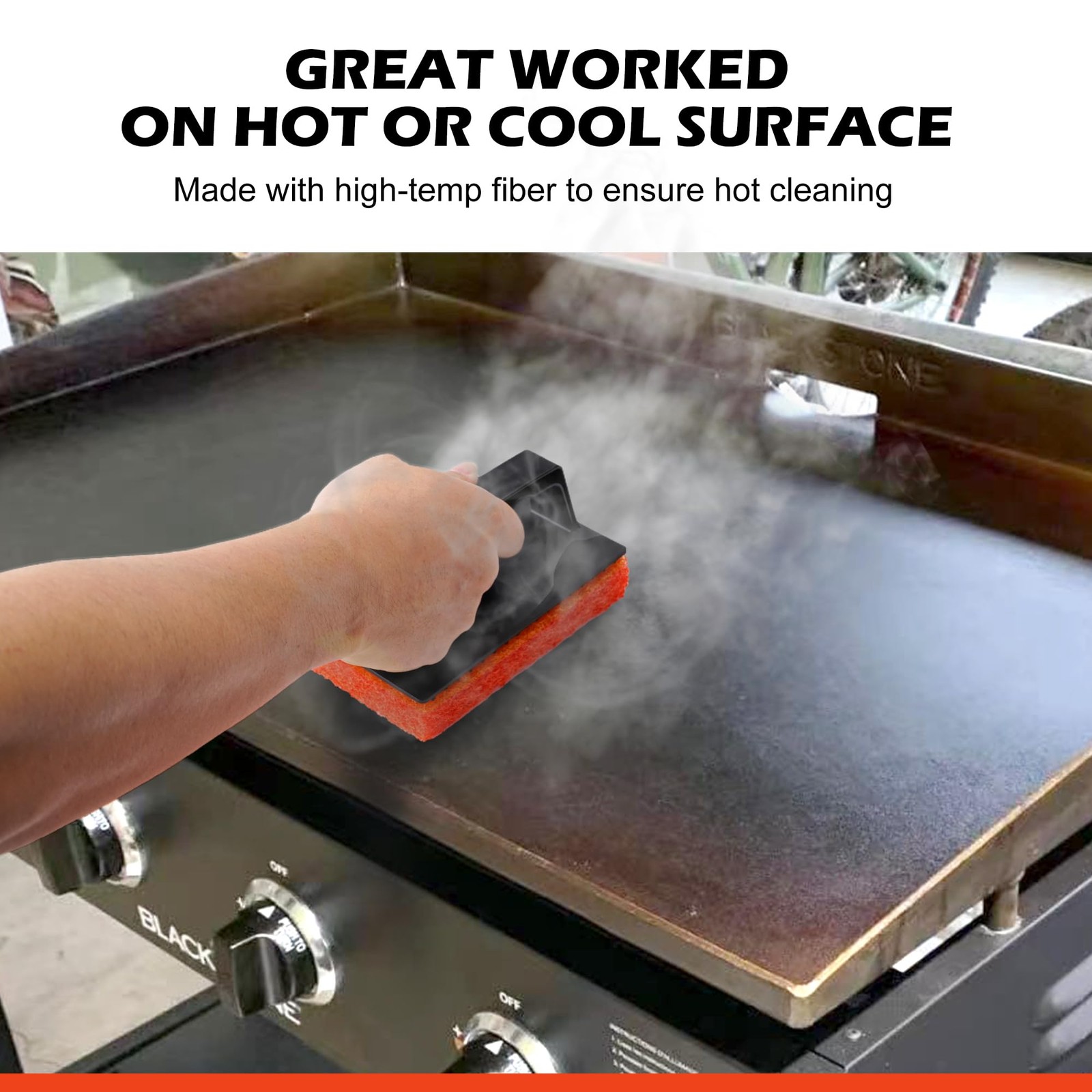 Griddle Cleaning Pads 22 Pack, Non-Scratch Grill Bathroom Scrub Pads