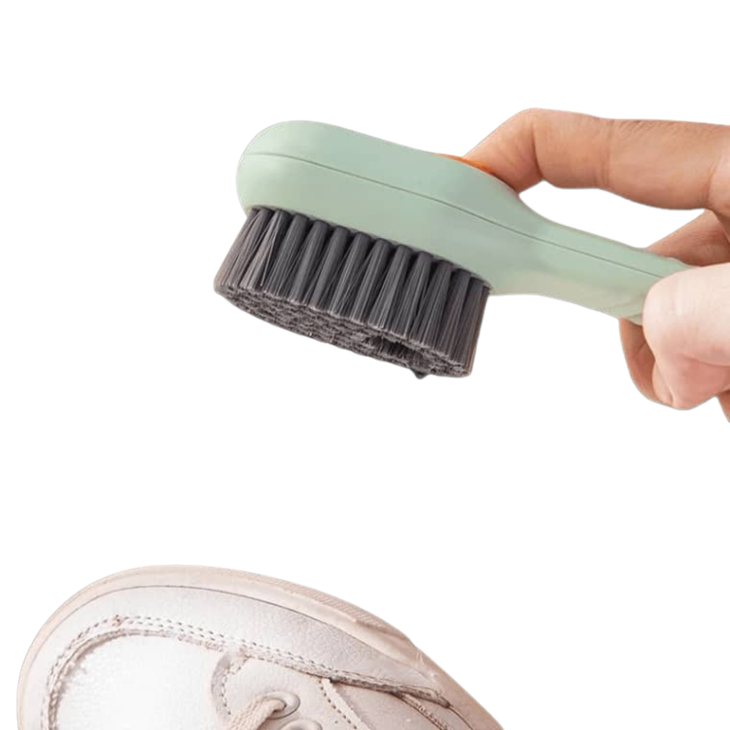 Brush with Handle – Soap Dispensing Cleaning (pack of 4 – White and Green)