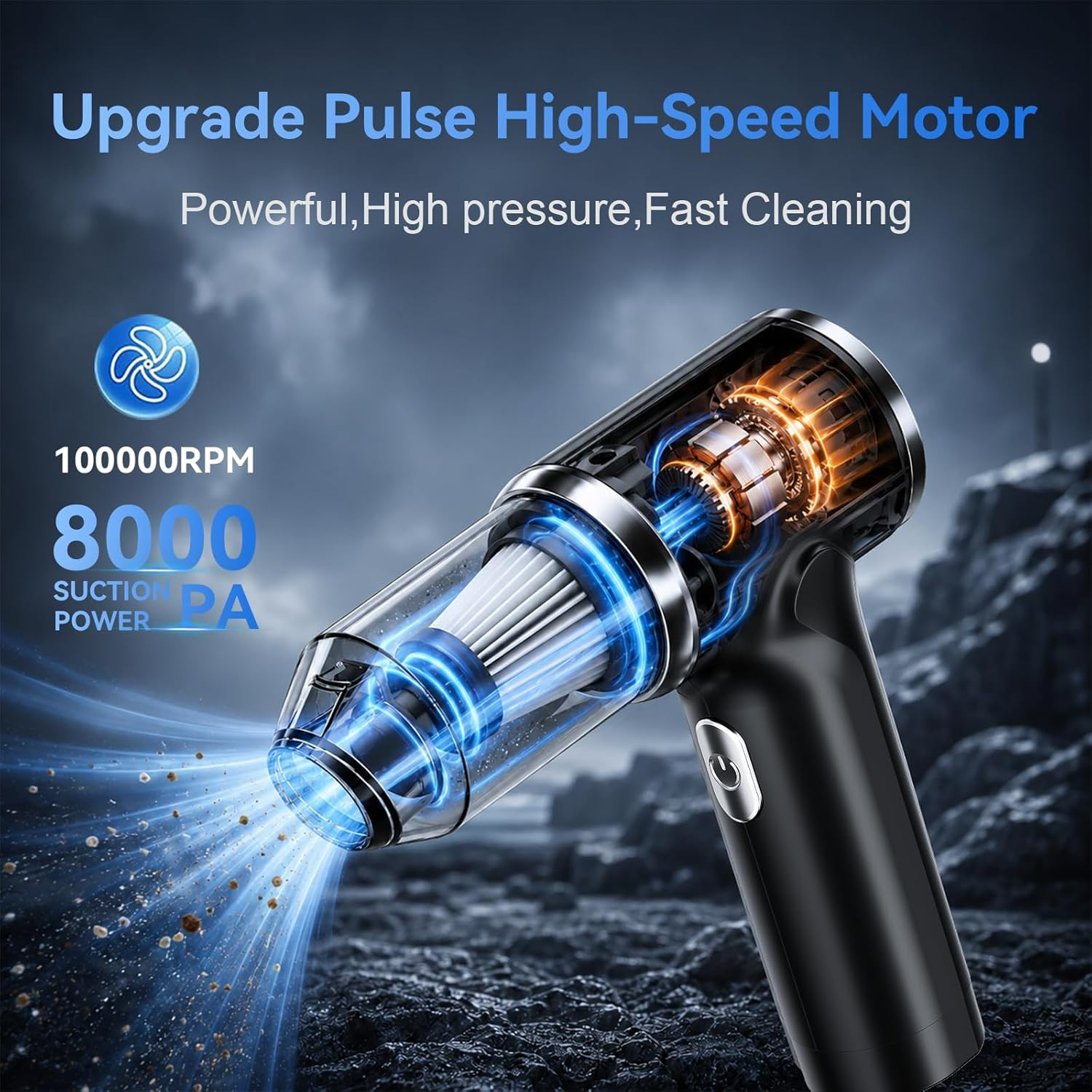 Mini PC Keyboard Vacuum, Cordless Vacuum Cleaner， USB Rechargeable, Blow&Suction