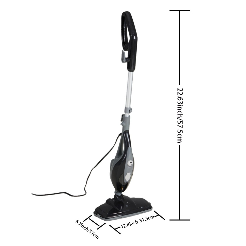 10-In-1 Steam Mop, 1550W Detachable Handheld Floor Cleaner with 16Ft Power Cord