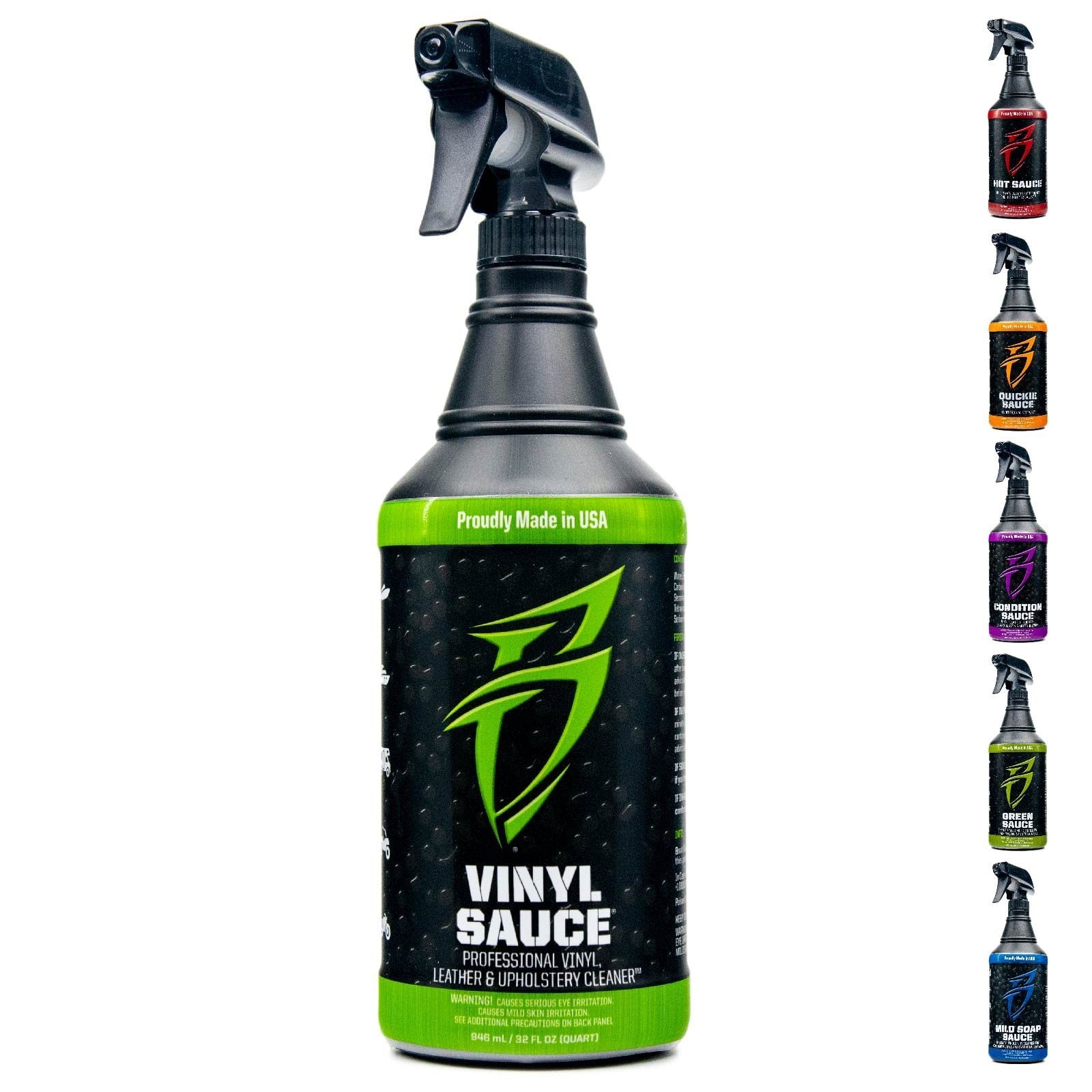 Premium Vinyl & Leather Cleaner 32 Oz – Marine, RV, Powersport – Non-Caustic For