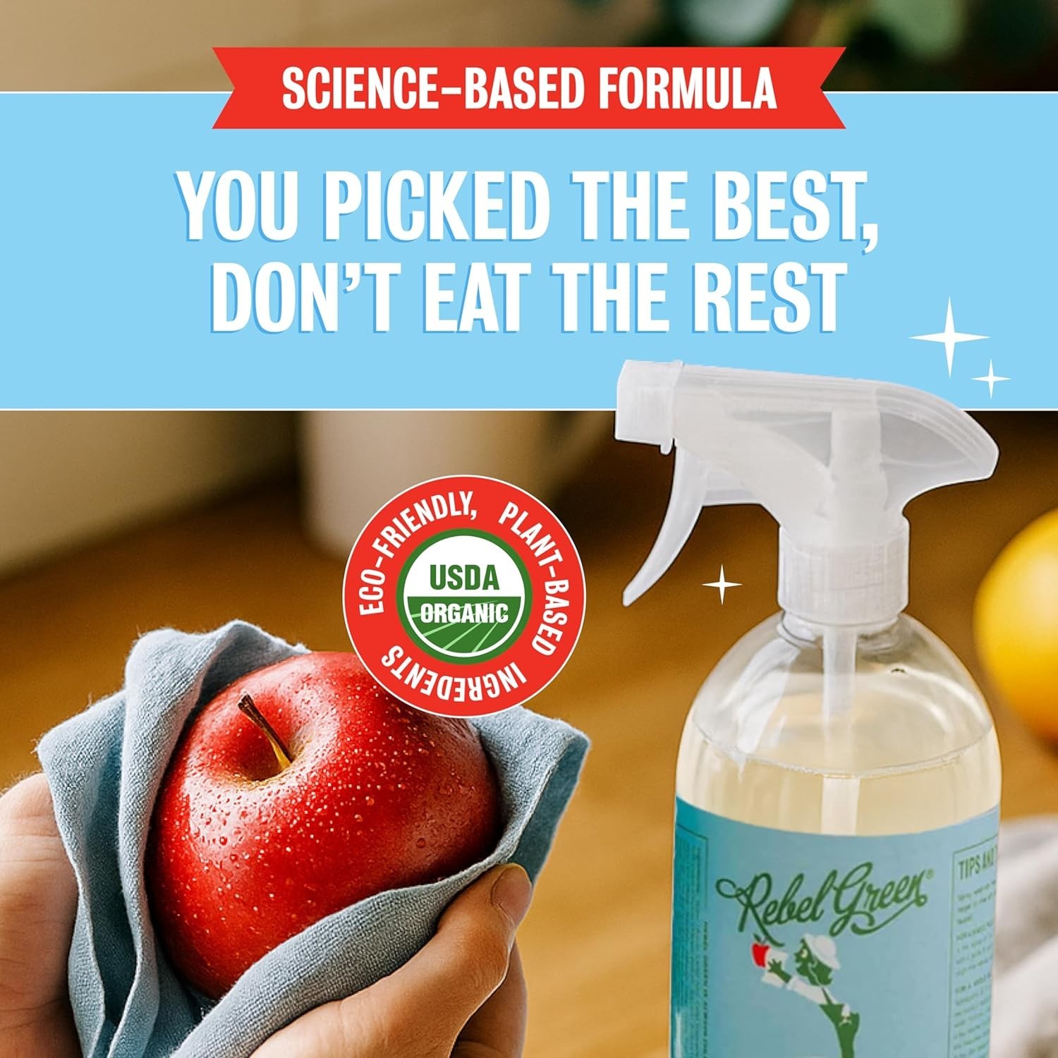 Effective Produce Cleaner Refill 128 Fl Oz Natural Wash for Fruits and Veggies