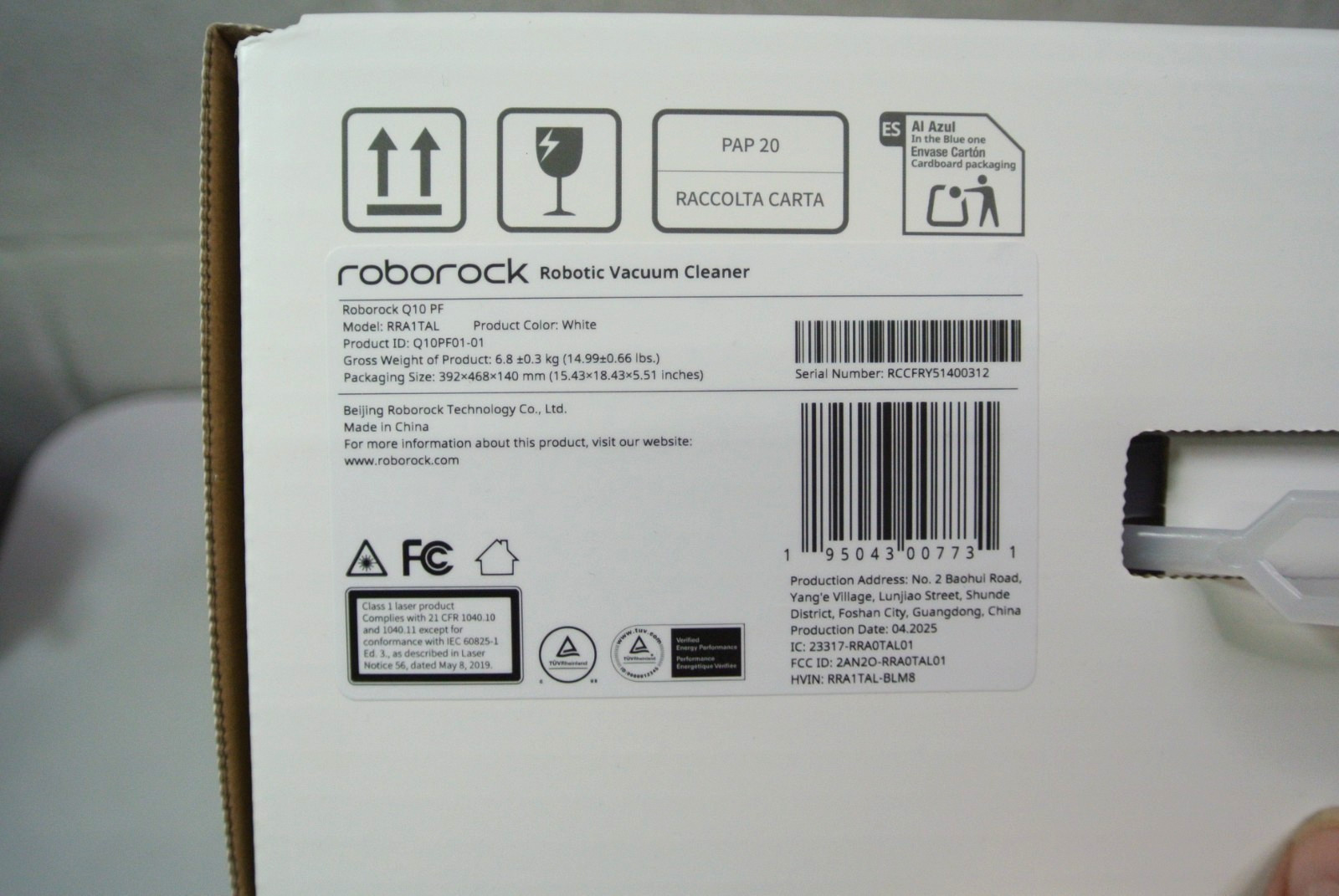 Roborock Q10 PF Auto Vacuum and Mop with Dock