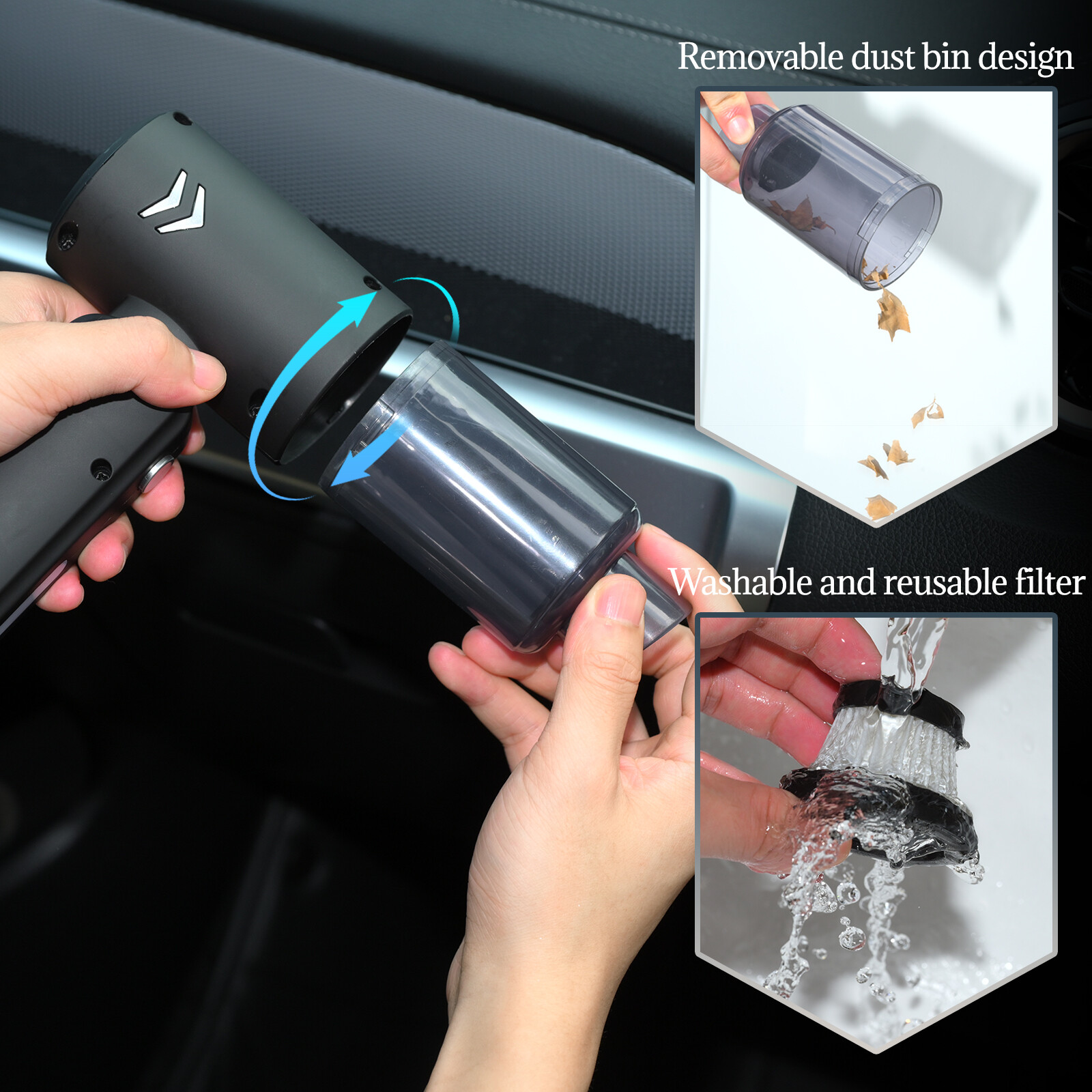 3in1 Car Home 120W Vacuum Cleaner Air Blower Cordless Handheld Rechargeable Mini