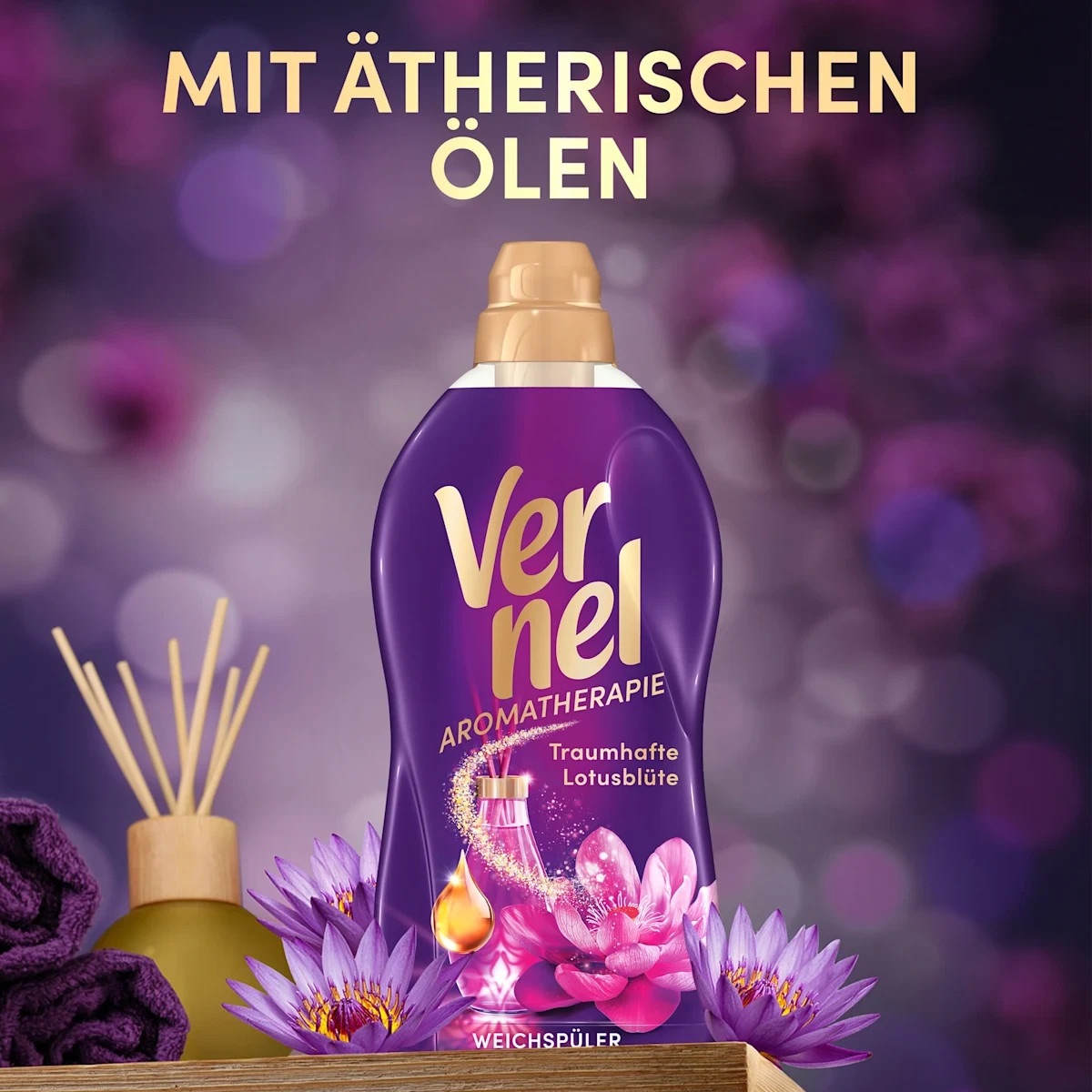 Vernel Lotus Blossom Aromatherapy Fabric Softener 46 L Liquid White