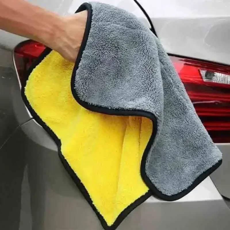 1/10Pcs Microfiber Towels Thicken Car Cleaning Towels Soft Drying Cloth Washing
