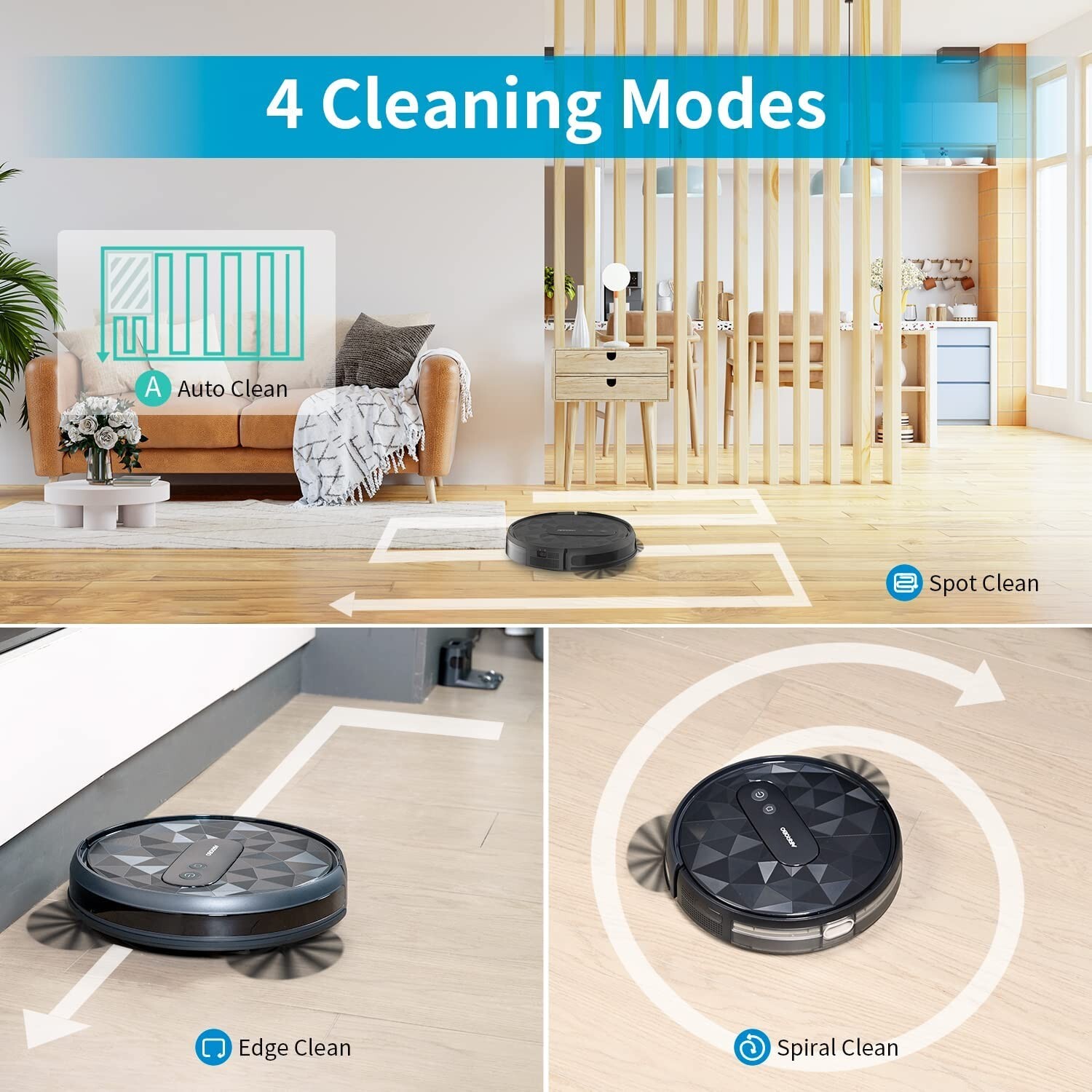 Refurbished AIRROBO P20 Automati Robot Vacuum Cleaner 2800Pa for Home Pet Hair
