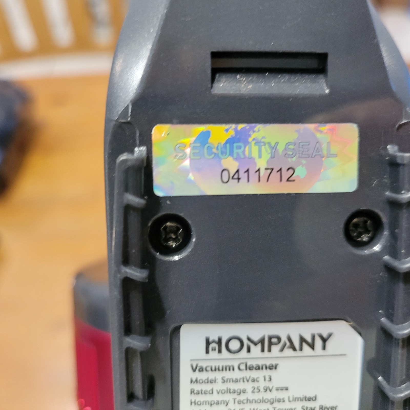 Hompany SmartVac 13 Vacuum Cleaner Main Unit Motor Red Tested Working Part